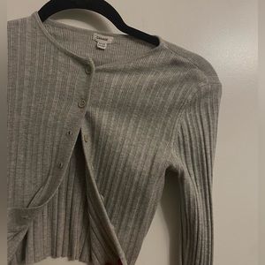 XS garage Grey button down cardigan